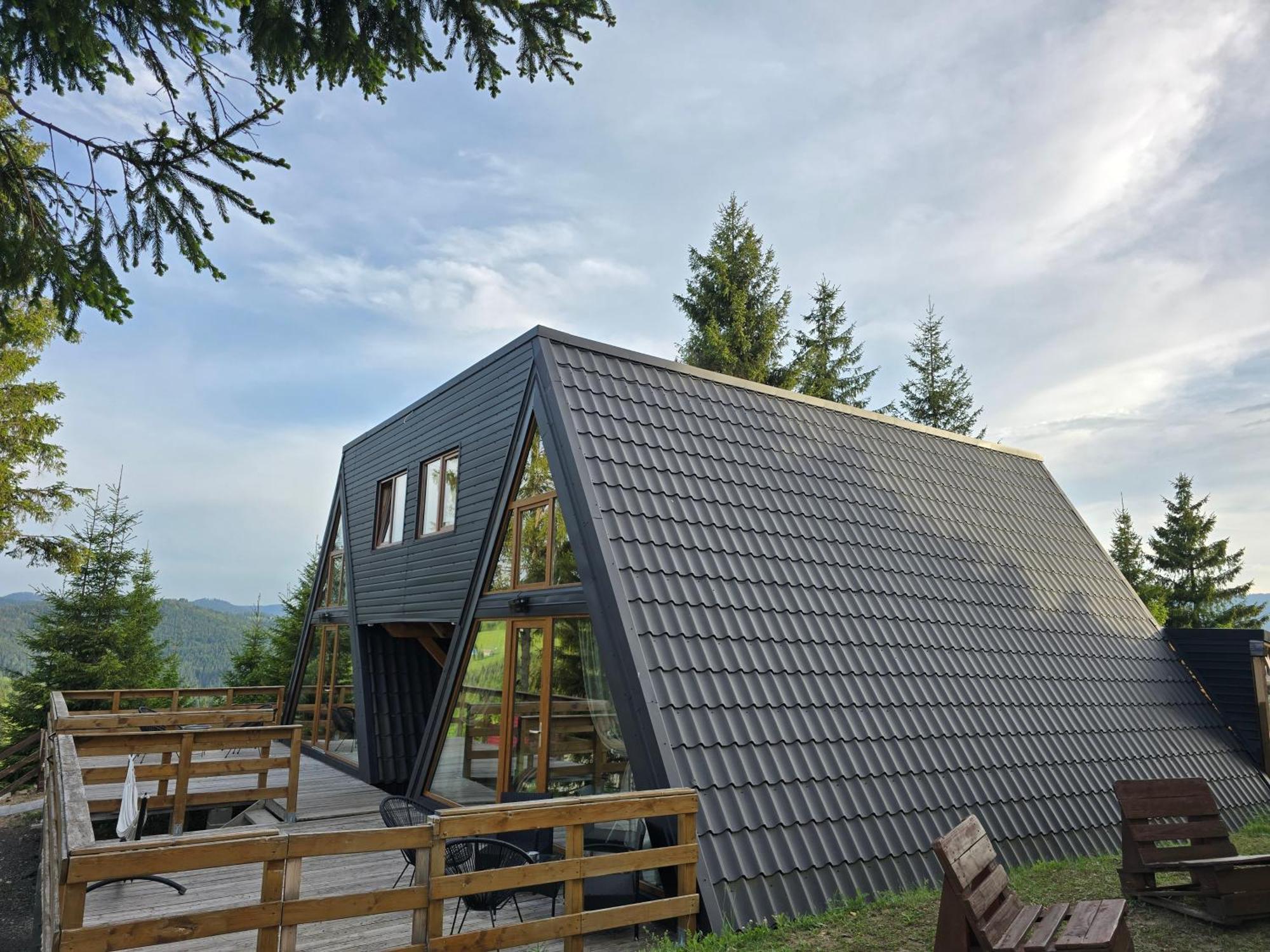 Cabane A-Frame Ceziade Tihuta Piatra Fântânele Exterior foto